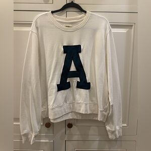 Anthropologie White Marve Sweatshirt